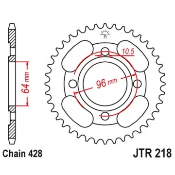 JT ZĘBATKA TYLNA 4521 44...