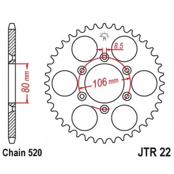 JT ZĘBATKA TYLNA 3560 45...