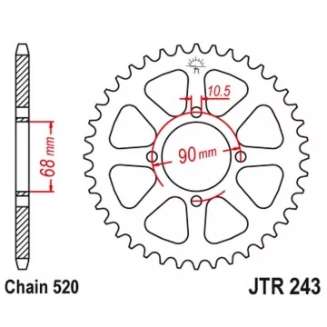 JT ZĘBATKA TYLNA 256 42...