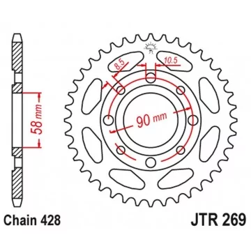 JT ZĘBATKA TYLNA 269 34...