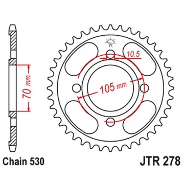 JT ZĘBATKA TYLNA 278 34...