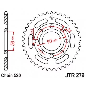 JT ZĘBATKA TYLNA 279 31...