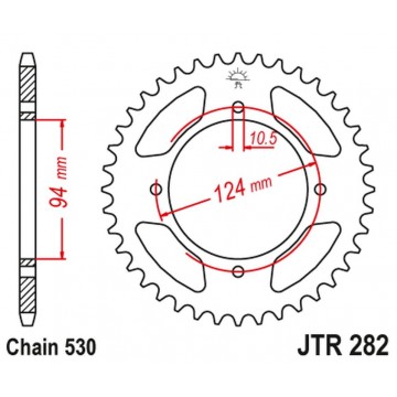 JT ZĘBATKA TYLNA 282 36...