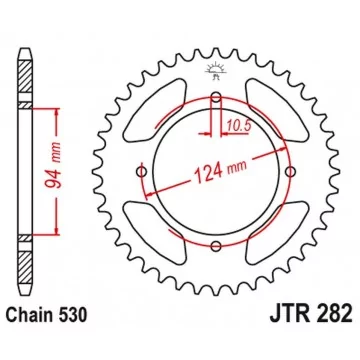 JT ZĘBATKA TYLNA 282 37...