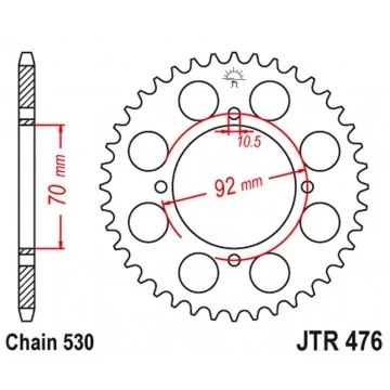 JT ZĘBATKA TYLNA 476 33...