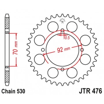 JT ZĘBATKA TYLNA 476 35...