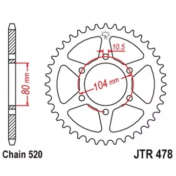 JT STEEL 478 38 CAWASAKI...