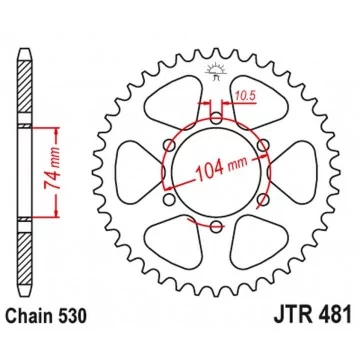 JT STEEL 481 40 CAWASAKI...