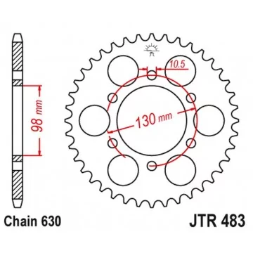 JT ZĘBATKA TYLNA 483 33...