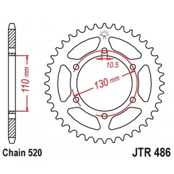 JT ZĘBATKA TYLNA 504 42...