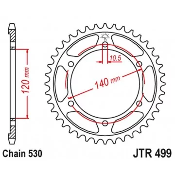 JT ZĘBATKA TYLNA 498 44...