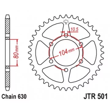 JT ZĘBATKA TYLNA 501 34...