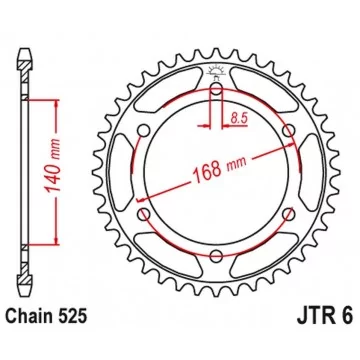 JT ZĘBATKA TYLNA 4550 42...