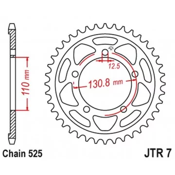 JT ZĘBATKA TYLNA 4585 44...