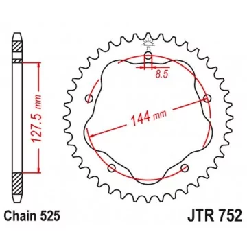 JT ZĘBATKA TYLNA 4320 45...