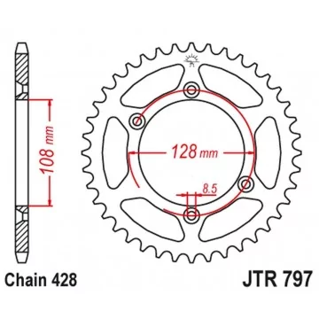 JT ZĘBATKA TYLNA 4488 51...