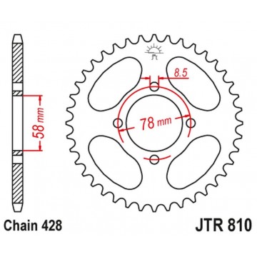 JT ZĘBATKA TYLNA 810 36...