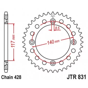 JT ZĘBATKA TYLNA 831 46...