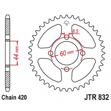 JT STEEL 832 39 YAMAHA FS1...