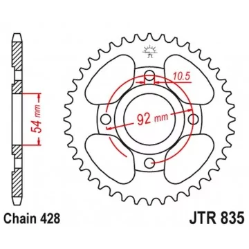 JT STEEL 843 47 YAMAHA TZR...