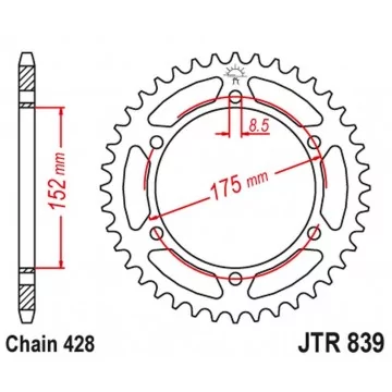 JT ZĘBATKA TYLNA 844 57...