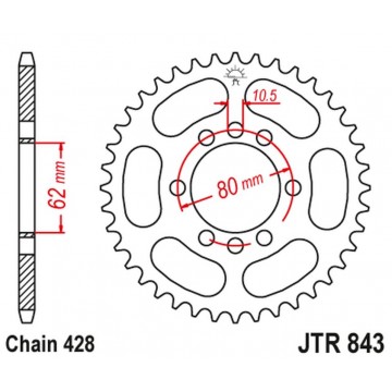 JT ZĘBATKA TYLNA 843 48...