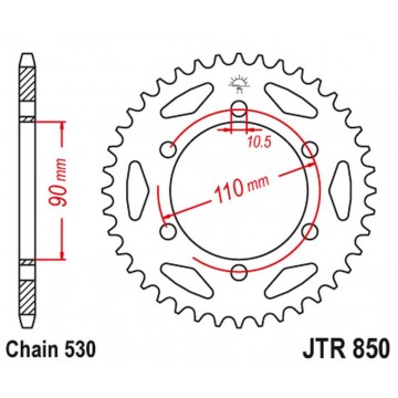 JT ZĘBATKA TYLNA 850 32...