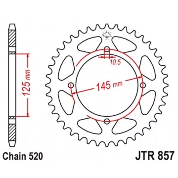 JT ZĘBATKA TYLNA 857 47...