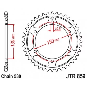 JT ZĘBATKA TYLNA 860 38...