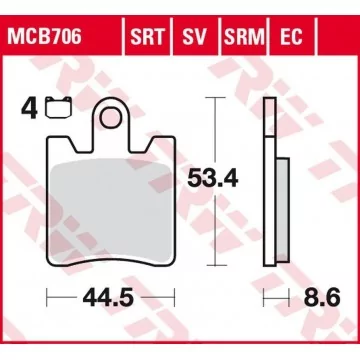 ZF KLOCKI HAMULCOWE KH283...