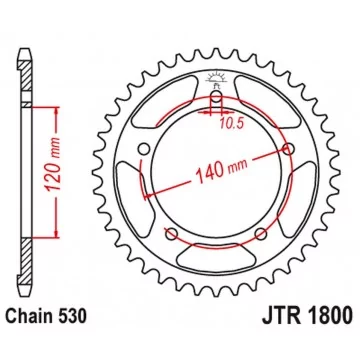 JT ZĘBATKA TYLNA 4409 43...