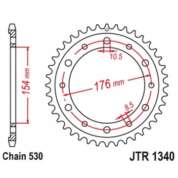 JT ZĘBATKA TYLNA 4434 43...